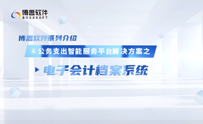 公务支出智能服务平台解决规划——电子管帐档案系统