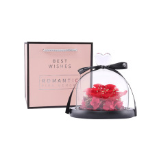 永生花礼盒玫瑰玻璃罩生日礼物