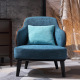 美式轻奢实木沙发椅  现代时尚沙发椅 颜色尺寸可定制_1