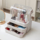 化妆品收纳盒手提箱便携置物架家用防尘桌面大容量欧式护肤品 _0
