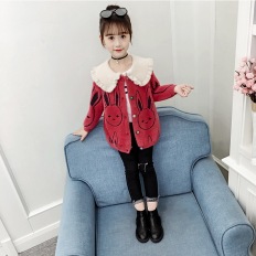 女童外套新款秋装潮洋气时髦韩版宝宝女外套洋气儿童针织开衫