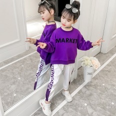 女童秋装套装新款韩版洋气中大儿童春秋季休闲运动套装时尚两件套