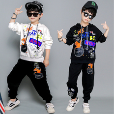 秋季少儿童装架子鼓表演服装男童嘻哈街舞运动潮套装小孩演出衣服