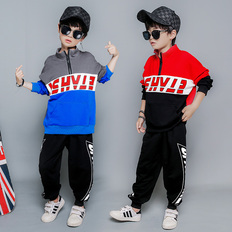 儿童街舞套装少儿hiphop衣服潮春季长袖外套男童表演嘻哈演出服装