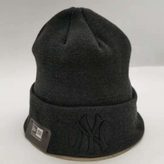 帽子潮男双层毛线帽女韩版加绒保暖NY针织帽冬天ins冷帽