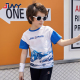 新款时尚运动童装夏装韩版男童上衣儿童印花短袖T恤_2