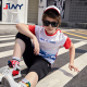新款时尚运动童装夏装韩版男童上衣儿童印花短袖T恤_1
