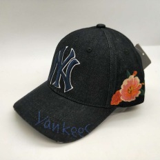 MBL棒球帽代购新款休闲帽子鸭舌帽侧面玫瑰花运动帽