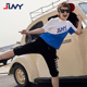 JLNY时尚运动男童中裤 潮牌童装短裤 全棉印花男孩五分裤_3