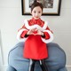 时尚女童旗袍 唐装拜年服民族古装刺绣外套 秋冬装棉服_3