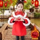 时尚女童旗袍 唐装拜年服民族古装刺绣外套 秋冬装棉服_0