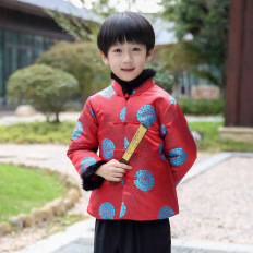 男童喜气新年装拜年装 贵气唐装棉服 中国民族风服饰