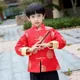 男童喜气新年装拜年服  唐装多福织锦外套 中国民族风服饰_0