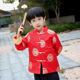 男童喜气新年装拜年服  唐装多福织锦外套 中国民族风服饰_2