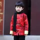 男童喜气新年装拜年服 可爱民族风童装 双龙戏珠织锦年福_3