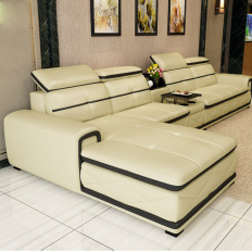 现代沙发客厅储物组合皮艺沙发定制真皮沙发