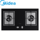 美的(Midea)台嵌两用燃气灶JZT-Q360B防爆钢化玻璃面板 天然气_2