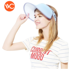 VVC遮阳帽夏季户外百搭太阳帽遮脸防紫外线防晒帽子空顶帽 可调节 成人款