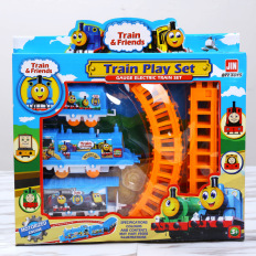 三节托马斯电动轨道小火车儿童玩具模型