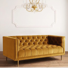 美式绒布沙发 现代简约沙发 现代轻奢沙发  颜色尺寸可定