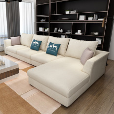 北欧风格现代简约轻奢布艺沙发组合客厅双人贵妃沙发小户型