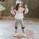 女童秋装套装新款儿童运动拼接网红洋气衣服中大童韩版两件套_1