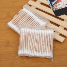 化妆卫生棉胶袋装100支优质木棉棉签