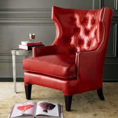 美式老虎椅 真皮复古沙发椅 轻奢高背椅  颜色尺寸可定