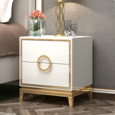 美式现代奢华床头柜 实木床头柜  颜色尺寸可定制