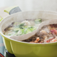 didinika鸳鸯火锅麦饭石不粘锅多功能家用汤锅电磁炉燃气通用 绿色 30cm _2