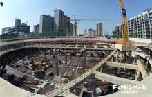 福州火车站南广场综合改造西楼“打底”破了纪录