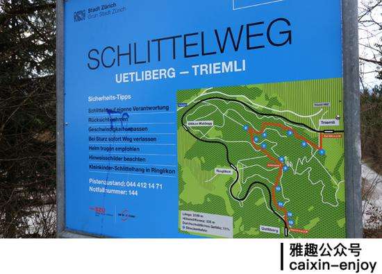 自行车和远足路线图