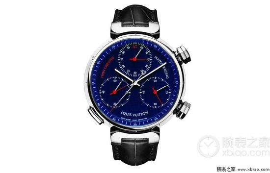 路易威登Twin Chrono双计时腕表,配备两个互相独立的计时累计器,不设追针
