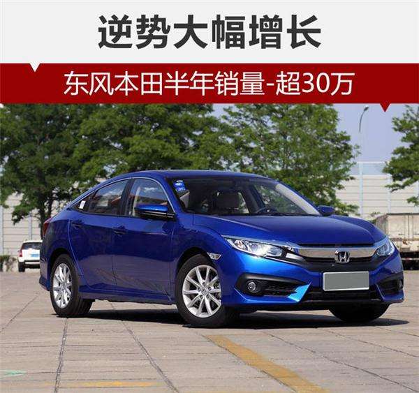 东风本田半年销量,车企销量