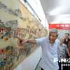 老人手绘“冰心画笔下的福州” 用画笔记取乡愁