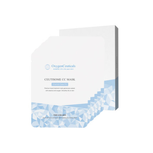 OxygenCeuticals/氧丽可丝修缇准清凉修护面膜补水保湿敏感肌6片