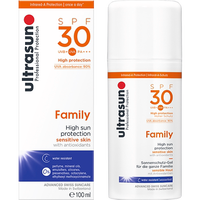 ultrasun优佳家庭全效防晒乳SPF30 6岁+儿童男女户外身体防晒霜_0