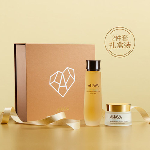 AHAVA赋活奢颜精华水小金水矿物活力水弹霜补水保湿面部护肤套装