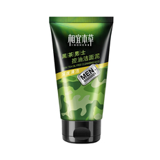 【12月新品上线】相宜本草黑茶男士控油洁面泥100g