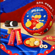 【美食来袭-厂家直发】奥利奥夹心饼干388克（经典原味48.5克*3+浓醇巧克力味48.5克*3+满堂金橘味48.5克*2）买一送一到手2盒（保质期到20260810）