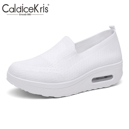 CaldiceKris（中国CK）新款飞织网面透气休闲一脚蹬懒人女鞋CK-X869