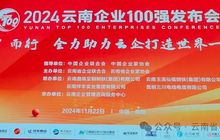 100强企业出炉   8家闽商上榜   云南省福建总商会应邀出席“2024 云南企业100强”发布会