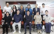 辽宁省丹东东港市委书记孙晓晖一行莅临北京福建企业总商会座谈交流
