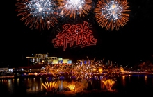 圣农集团举办元宵节焰火晚会